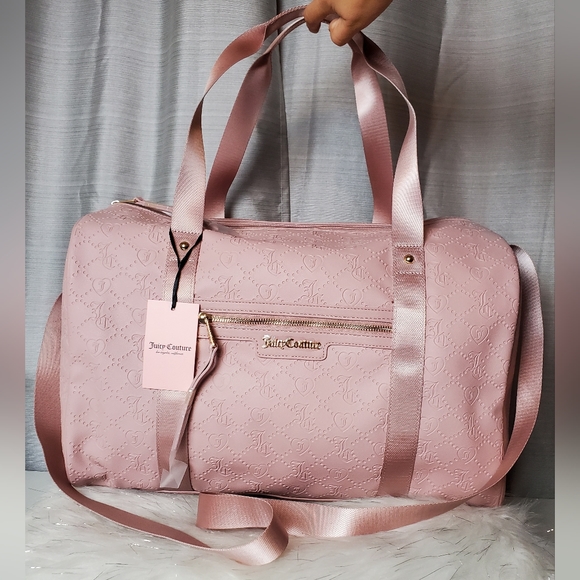 Juicy Couture Handbags - JUICY COUTURE pink dusty blush rosie weekender duffle carry on